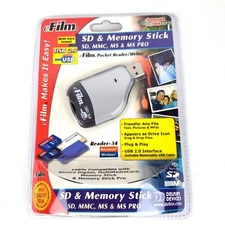 Delkin Devices eFilm Pocket Reader Writer SD & Memory Stick Brand New Sealed