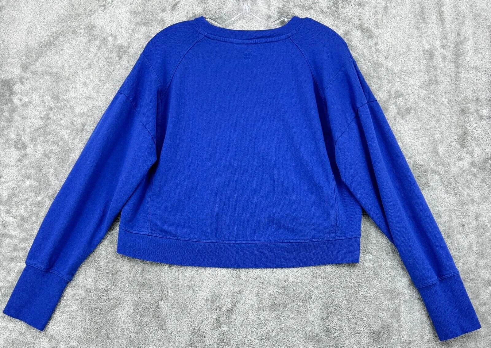sweaty-betty after class crop pullover crew neck athletic sweatshirt