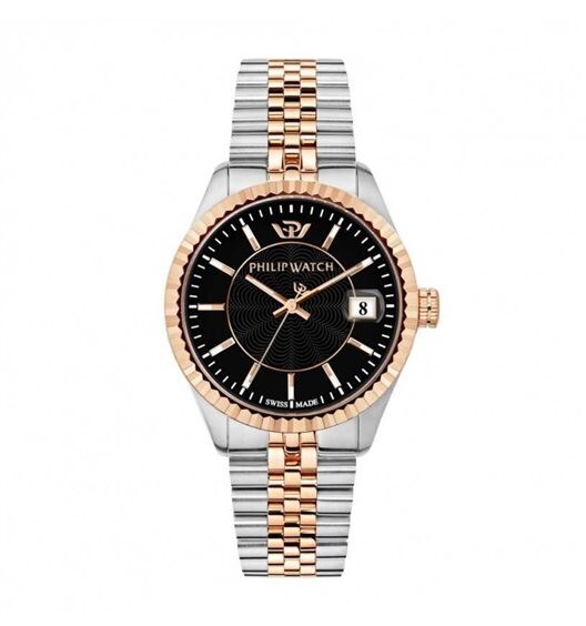 OROLOGIO PHILIP WATCH CARIBE Uomo ARGENTO ROSA Multifunzione R8253597070 NUOVO!!