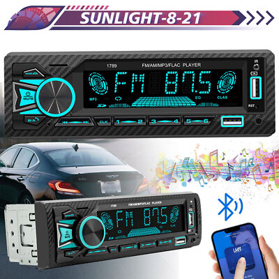 AUTORADIO MIT BLUETOOTH-FREISPRECHEINRICHTUNG USB-AUX SD/MP3 1DIN Fernbedienung