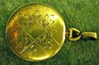 Antique Victorian GF Signed Simmons Etched Photo Locket Charm! — photo 1
