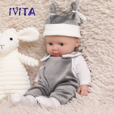 IVITA 12'' Handmade Newborn Lifelike Soft Silicone Reborn Baby Boy Dolls