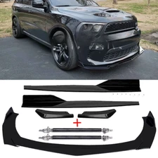 Front Rear Bumper Lip Spoiler Splitter Side Skirt For Dodge Durango SXT R/T SRT