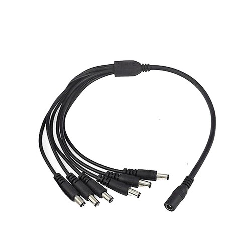 Cable divisor de alimentación de CCTV para cámara 12V 2,1 mm hembra a 2/3/4/5/6/8 vías macho - Imagen 10 de 11