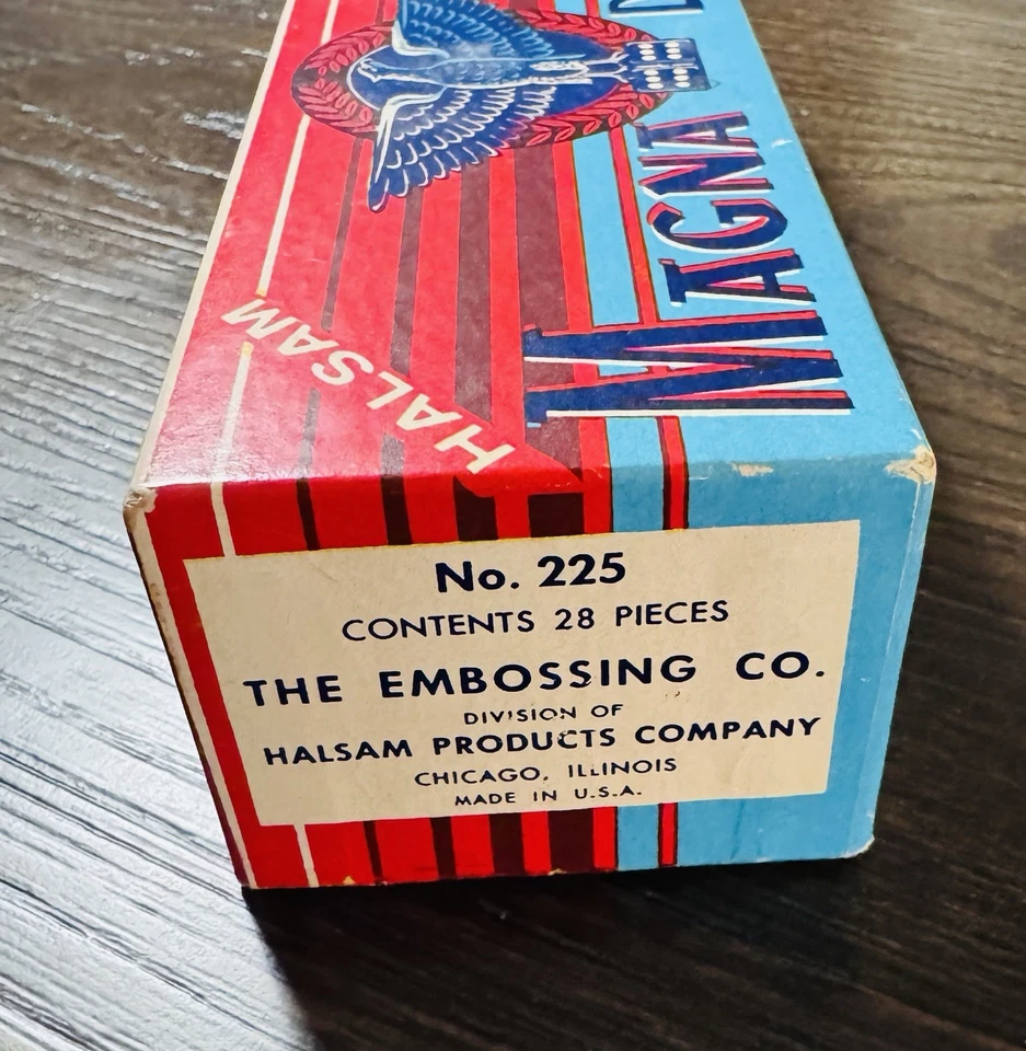 Juego de piezas de madera Magna Dominoes Vintage 1975 MiltonBradley Co. Nº 22528 piezas Foto 2 de 4