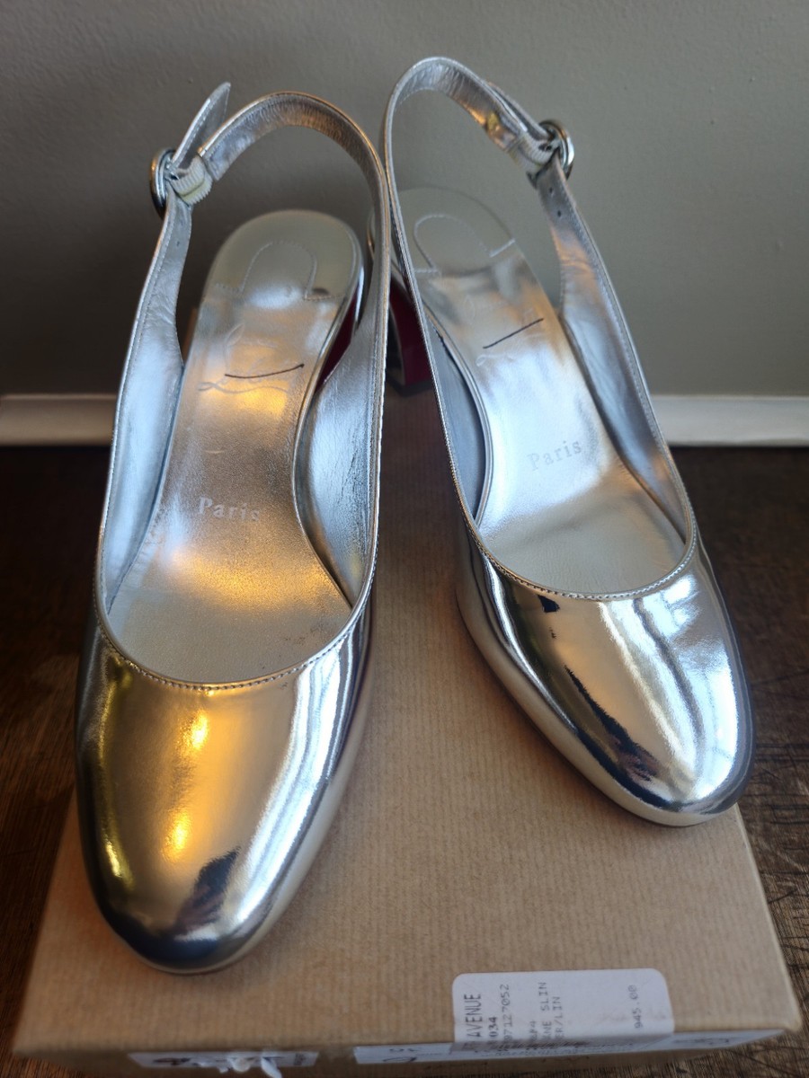 Christian Louboutin Women's So Jane 55 Leather Silver