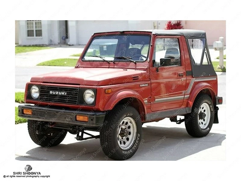 OEM Quality Suzuki Samurai Replacement Soft Top1986-1994  Clear Windows In Black - Image 2 of 4