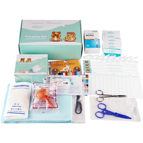 Silicone Feeding Nipples and Syringe for Newborn Kittens, Puppies, Small Anim...