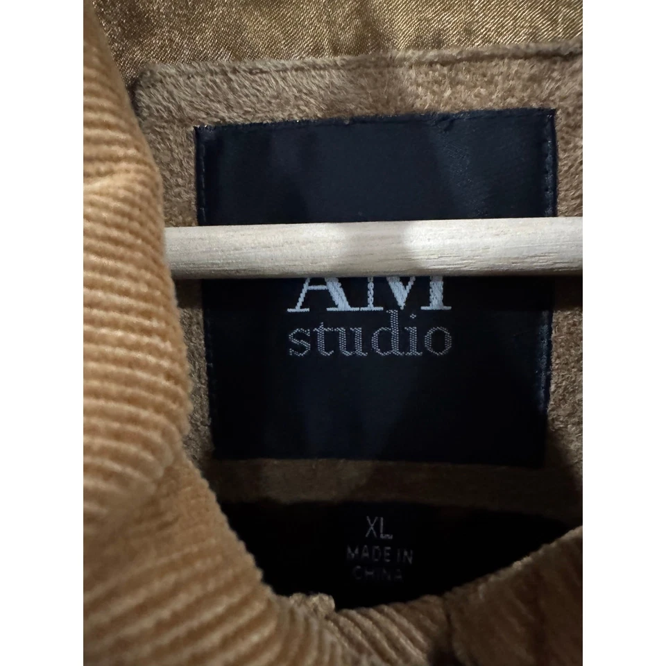 Casaco AM Studio acolchoado camurça celeiro tamanho grande - Imagem 4 de 4