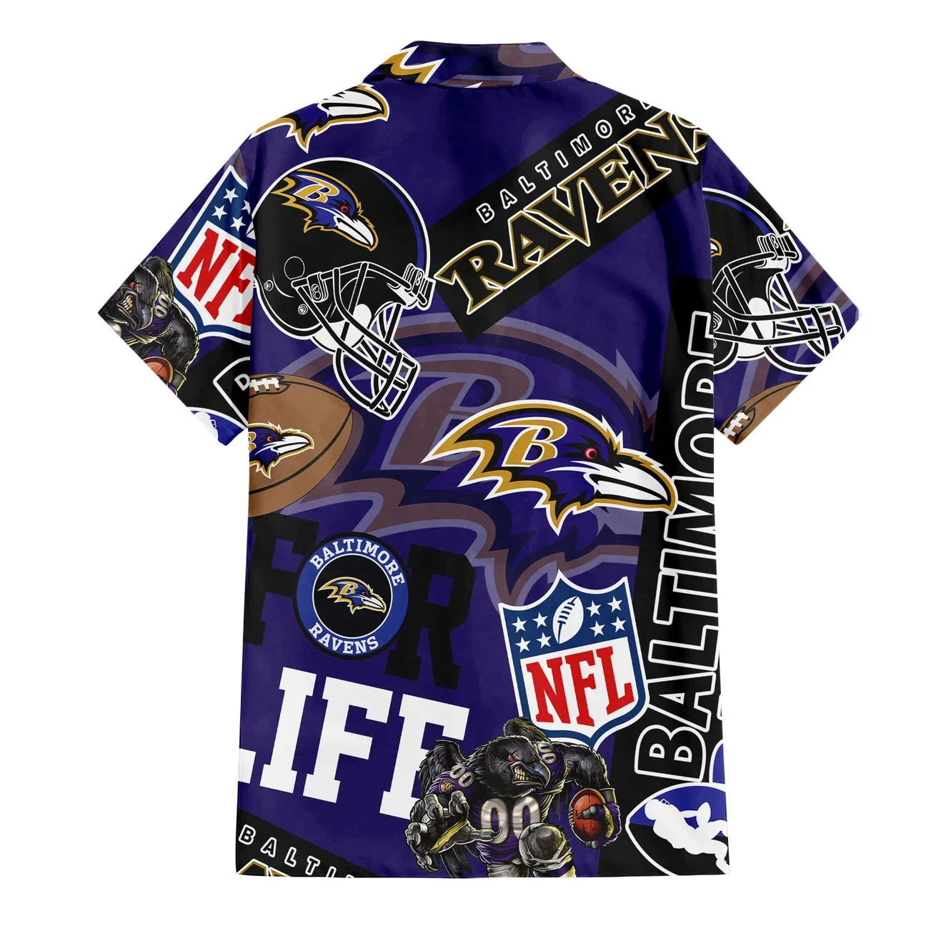 football Baltimore For Life Hawaiian Shirt