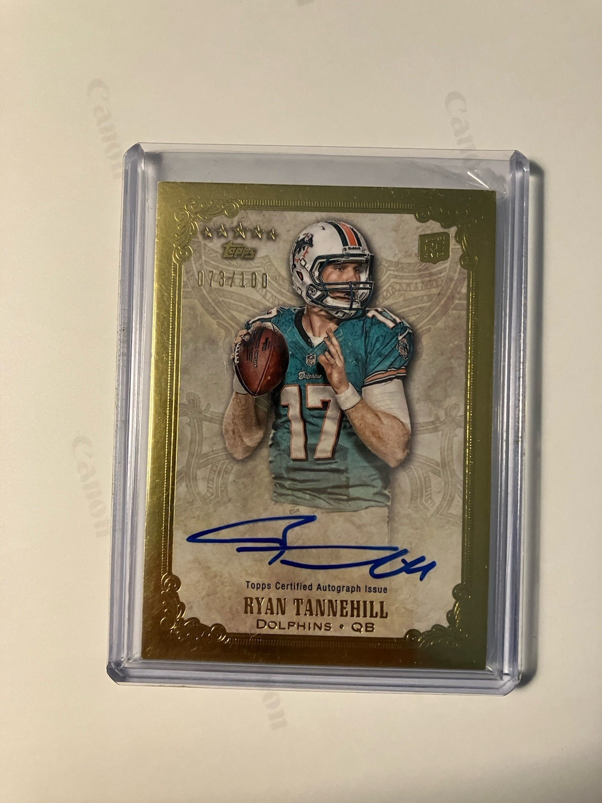 Ryan Tannehill Topps Five Star Futures Quotable Autograph #RT Base