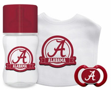 Alabama Crimson Tide 3-Piece Gift Set Bottle, Bib, and Pacifier