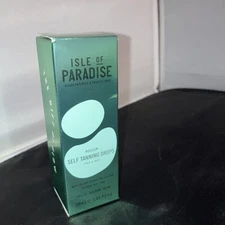 Isle of Paradise Self-Tanning Drops Hello Golden Glow ~ MEDIUM ~1.01 Oz  IOB
