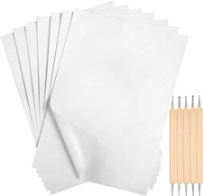 100 Sheets White Carbon Graphite Transfer Paper 11.7 X 8.3 Inch Tracing Carbon C