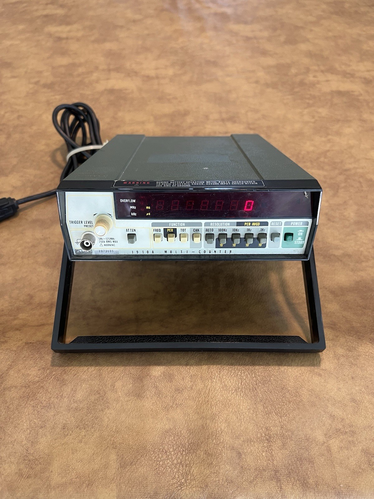 Fluke 1910A 1911A Multi-Counter Frequency Counter Tested Working Bench Unit