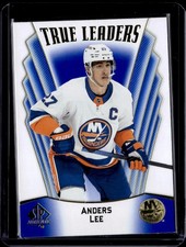 2021-22 SP Authentic #TL-24 Anders Lee True Leaders Blue