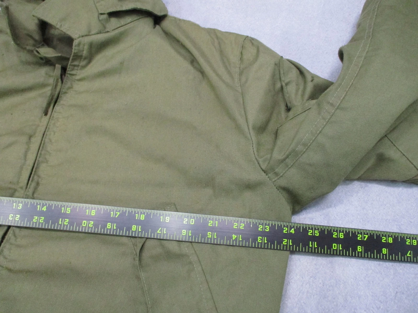 Vintage Alpha Industries CWU-45/P Flight Jacket Cold Weather Aramid Large Long - product detail image 15