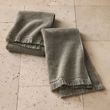 2pk Organic Texture Hand Towel