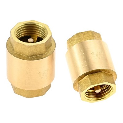 2× Solid Brass Spring Check Valve 1/2'' NPT Female Thread for Well Pump Tank