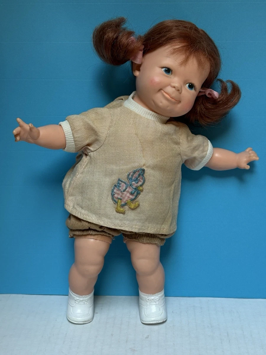 Vintage 1968 Ideal Thumbelina 10" CAR DOLL Pull String Movement Orig Outfit