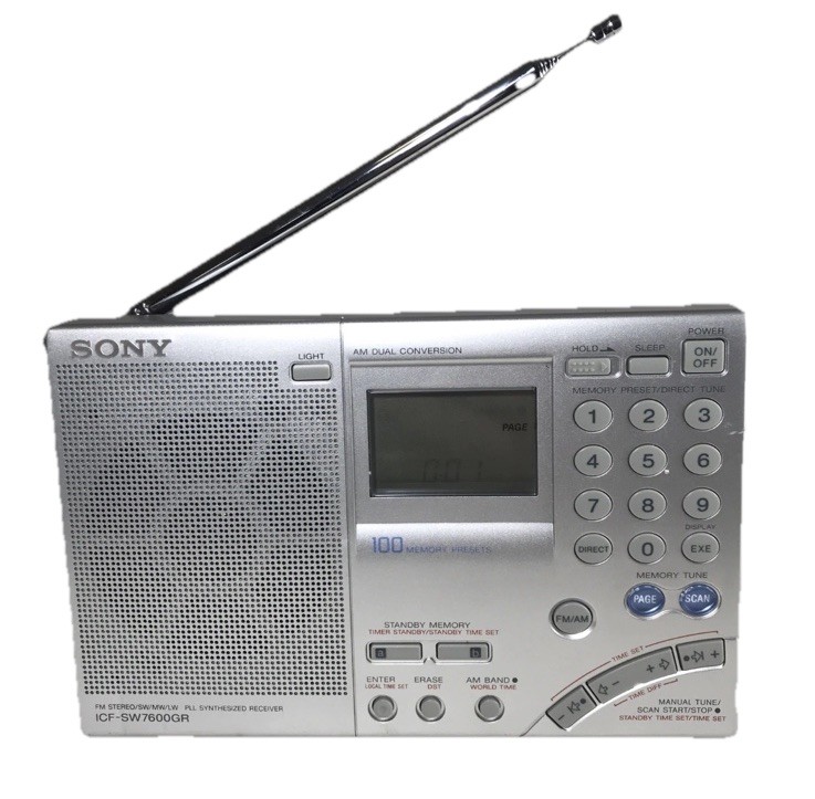 Sony ICF-SW7600GR World Band Receiver Radio FM Stereo/SW/MW/LW