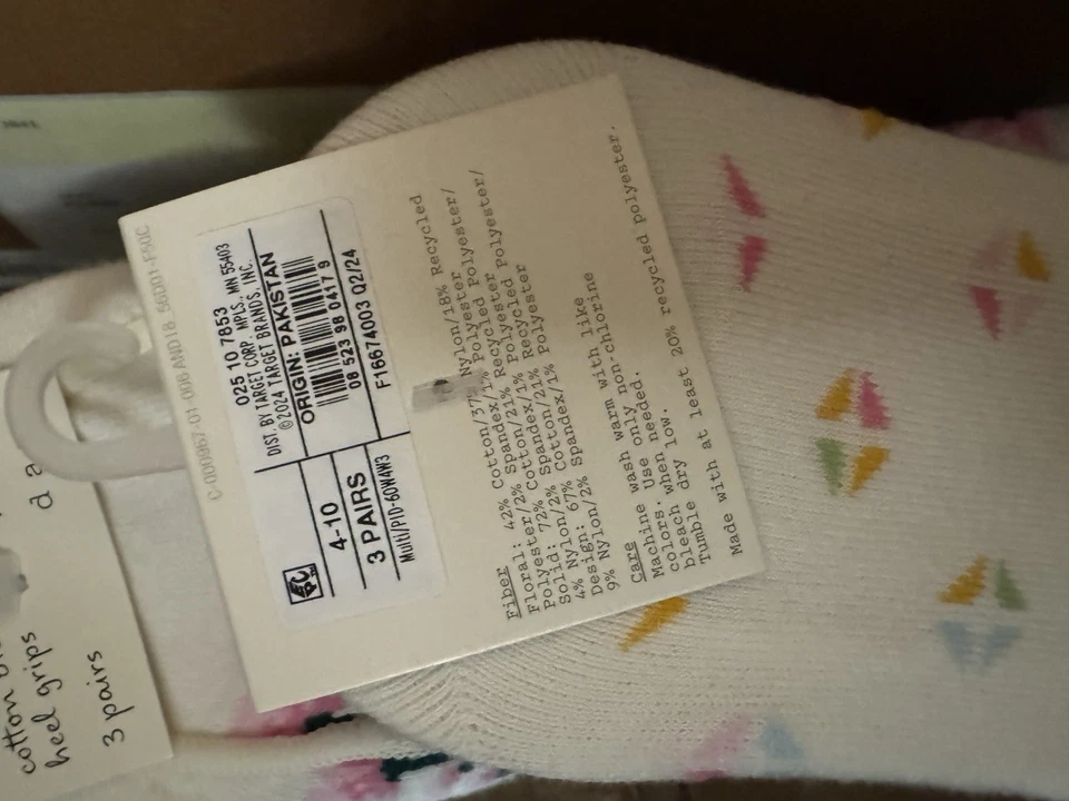 Un nuevo día paquetes de 3 pares de calcetines mezcla de algodón talla 4-10 multicolor X6 Foto 3 de 4