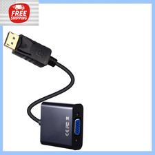 20 Pack Display Port to VGA Adapters Gold Plated DP to VGA Adapters Black DP