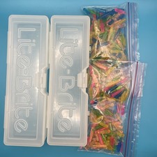 Lite Brite Plastic Storage Cases With Colorful Lite Brite Pegs Hasbro 2014 Lot 2