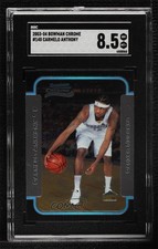2003-04 Bowman Rookies & Stars Chrome Carmelo Anthony #140 SGC 8.5 HOF h3a