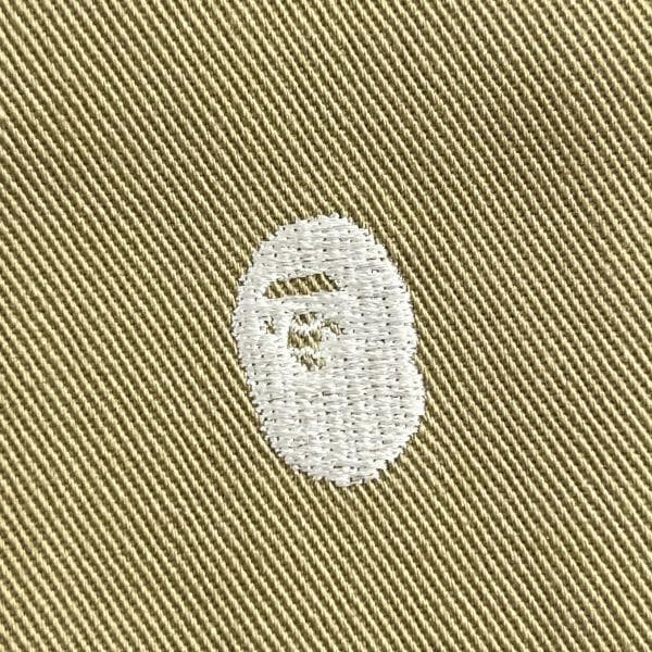 A Bathing Ape BAPE Ape Head Stitched Cotton Chino Pants Beige M W79cm BA0226211 thumbnail 6