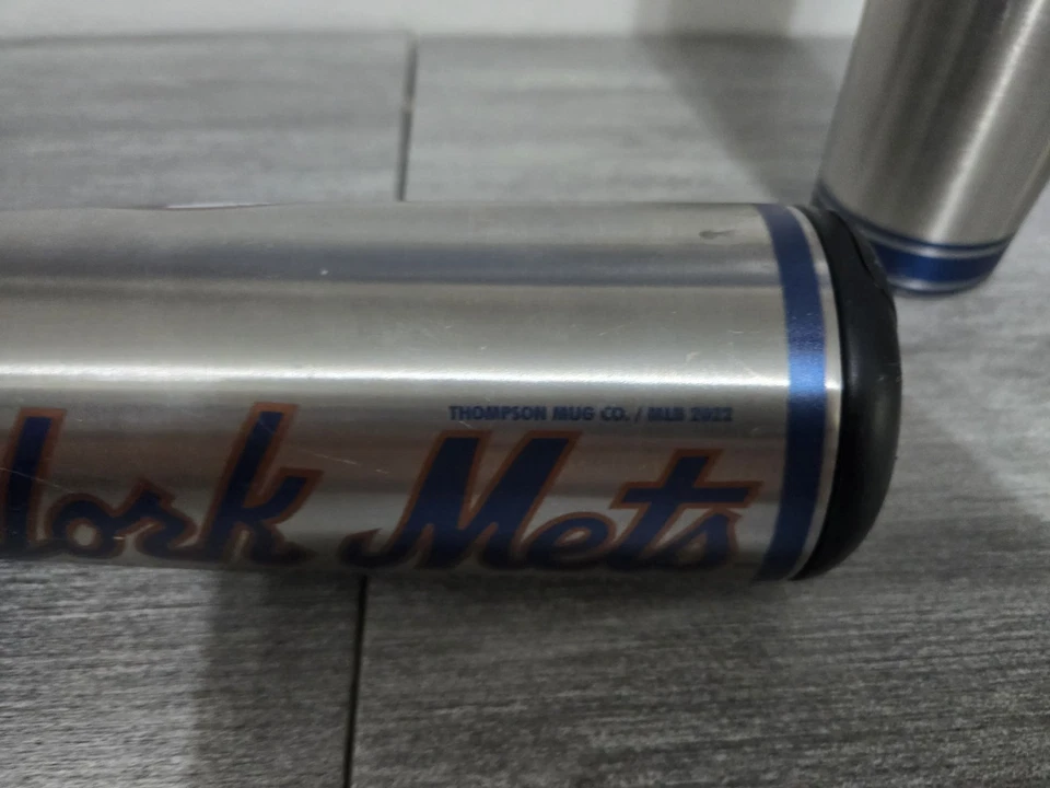 Dugout Mugs New York Mets MLB 2022 Metal Stainless Steel Travel  Lot of Two - Image 3 of 4