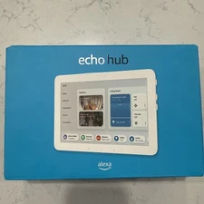 Amazon Echo Hub 8" Smart Home Control Panel with Alexa - White