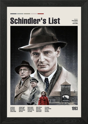 Schindlers Liste Filmposter gerahmt Wandbild Poster Leinwanddruck Bild