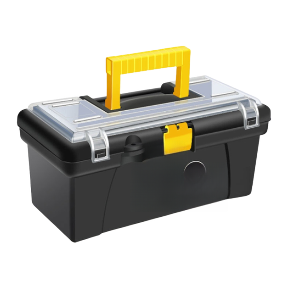 PP Material Toolbox with Metal Latches for For Electrician Tool Storage ...