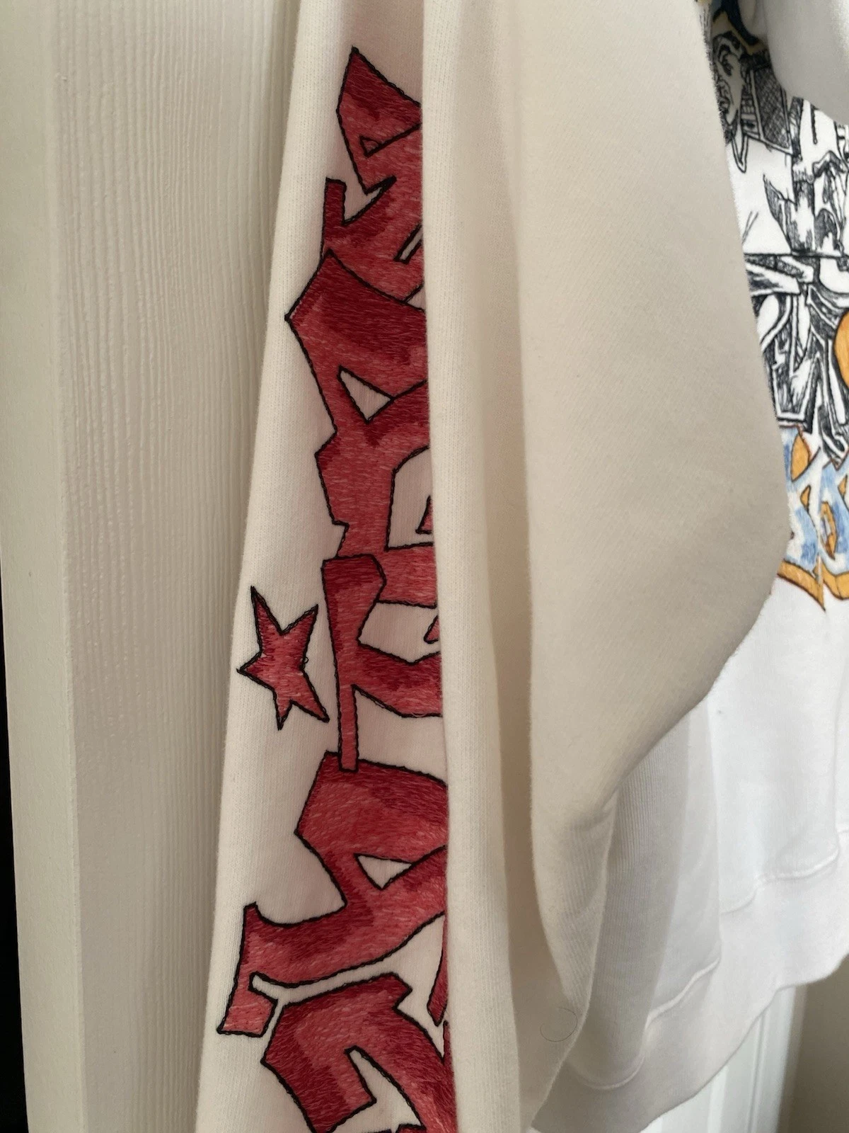 Felpa con cappuccio Off White Graffiti taglia media