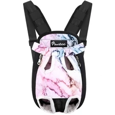 Pawaboo Pet Carrier Backpack for Small Dogs & Cats - Front/Back Travel Bag