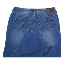 Maurices Womens Straight Leg Flare Jeans 7/8 Regular Medium