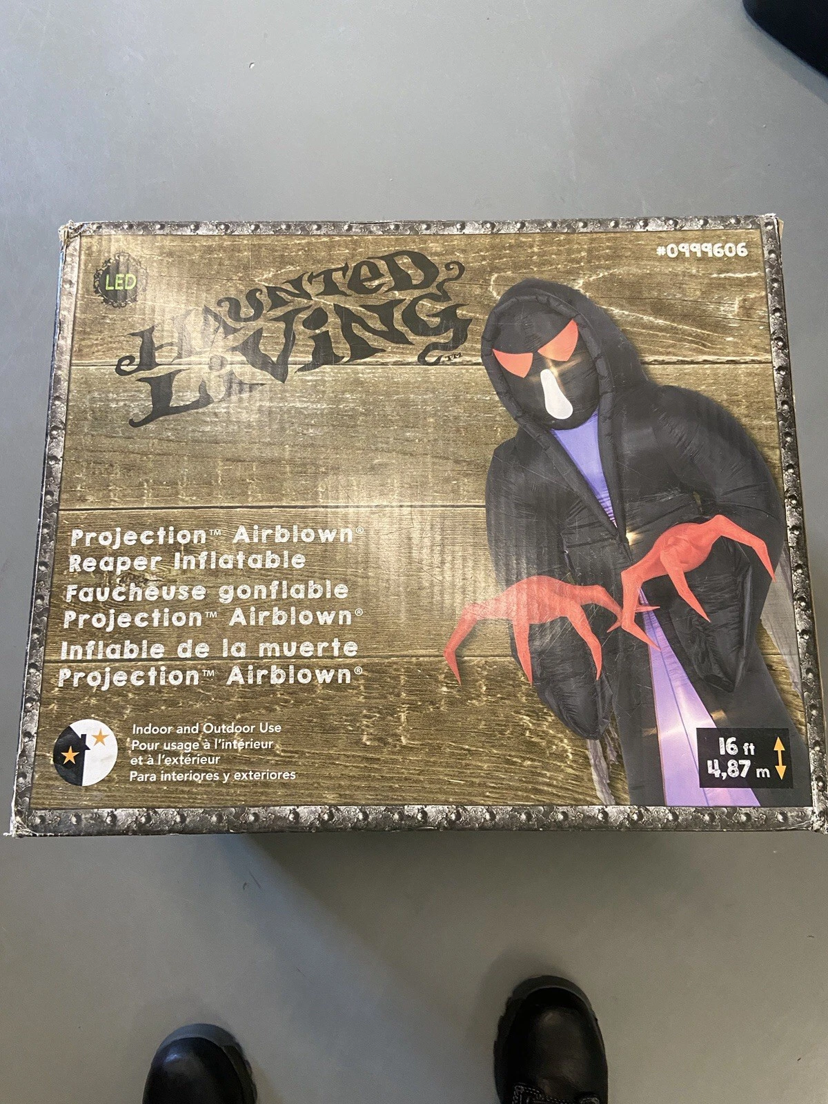 16 Ft. Inflatable Reaper Haunted Living Gemmy 2018 Halloween