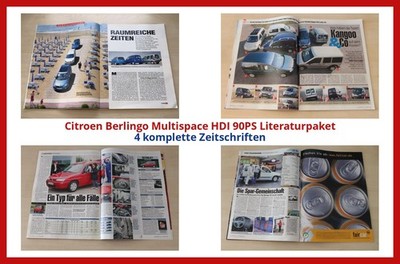Citroen Berlingo Multispace HDI 90PS Literaturpaket - 4 komplette Zeitschriften
