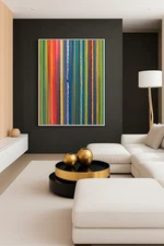 Акриловая картина на холсте. GENUINE ACRYLIC PAINTING HAND PAINTED 50X70