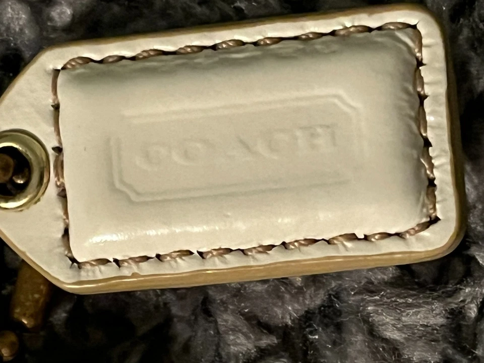 Bolso Muñequera Coach Mujer Talla Única Marrón Blanco Dorado Firma Jacquard Patchwork Foto 4 de 4