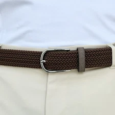 Players Only Knit Performance Golf Belt - Mocha