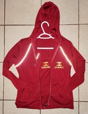 3-Piece Maroon Activewear Set - Zip-Up Hoodie, Tank Top  Leggings - Size S/M