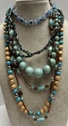 Vintage Blue Lot If Costume Jewelry - Wearable Or Crafting