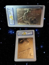 🔥Star Wars 1996 Score Board 23 KT Gold Cards WCG Graded 10 Lot Of 2 