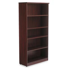 Alera VA636632MY Valencia Series 5-Shelf Bookcase - Mahogany New