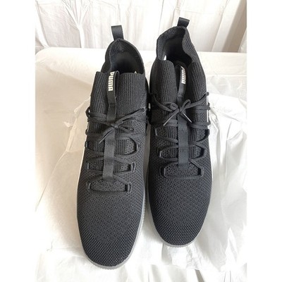 RARE SAMPLE Puma Clyde Court Disrupt Basketball Shoes Black White -Size 17