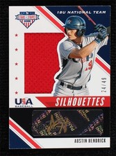 2020 USA Baseball Stars & Stripes Black Gold 24/49 Austin Hendrick Auto 0g4