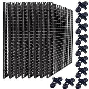 8 Pieces Fish Tank Divider with Sucker Clips 30x30cm/11.8x11.8“ Aquarium Filt...
