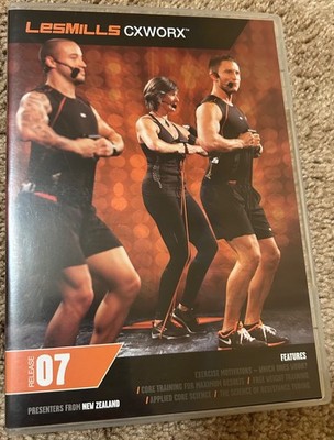 Les Mills CXWORX Release 7 DVD, CD, Notes Cardio Strength Workout LesMills